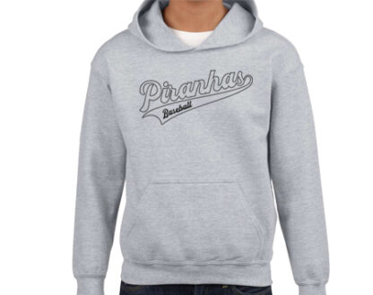 KIDS Hooded Sweatshirt   PIRANHAS OUTLINE – Bild 2